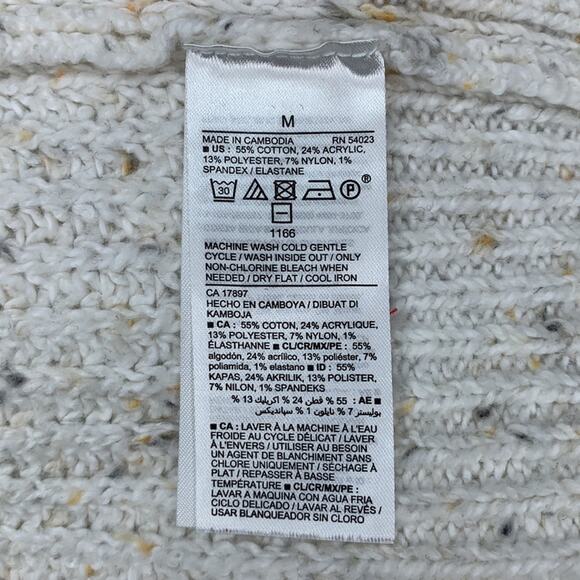 Old Navy Mock Neck Speckled Sweater Over Size Crewneck Fine Knit Size M - Picture 12 of 12